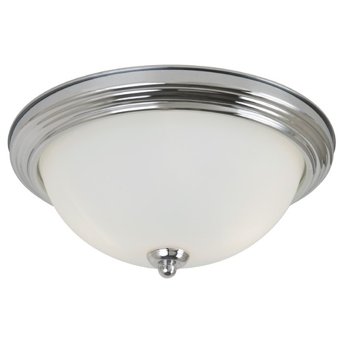 Generation Lighting Geary 12.50-Inch Flush Mount in Chrome by Generation Lighting 77064-05
