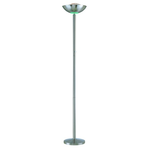 Lite Source Lighting Modern Torchiere Lamp in Polished Steel by Lite Source Lighting LS-80910PS