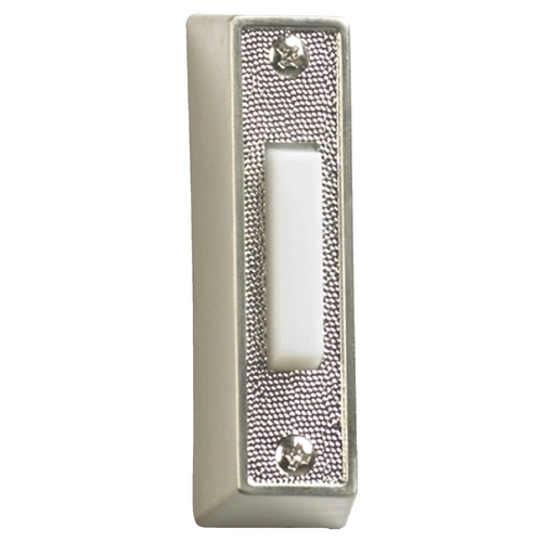 Quorum Lighting 2.75-Inch Plastic Doorbell Button in Satin Nickel by Quorum Lighting 7-101-65
