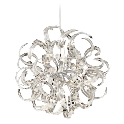 Quoizel Lighting Ribbons 23-Inch Pendant in Crystal Chrome by Quoizel Lighting RBN2823CRC
