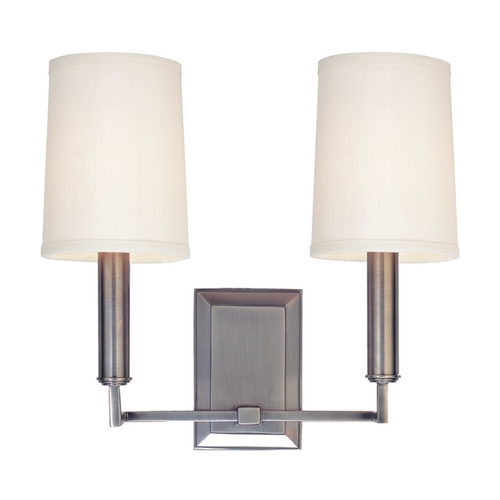 Hudson Valley Lighting Clinton Double Sconce in Polished Nickel by Hudson Valley Lighting 812-PN