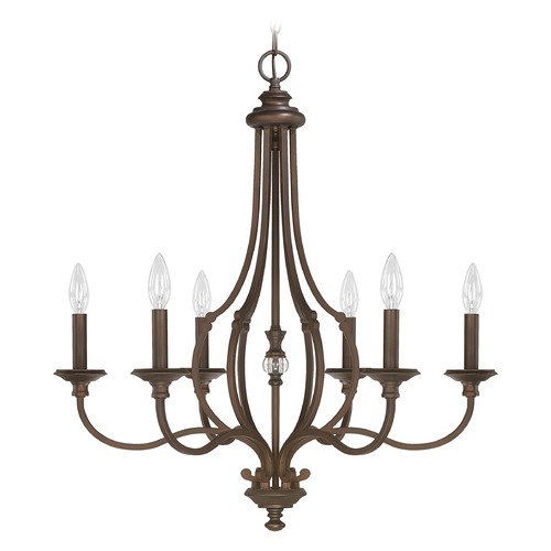 Capital Lighting Leigh 26.75-Inch Chandelier in Burnished Bronze by Capital Lighting 4706BB-000