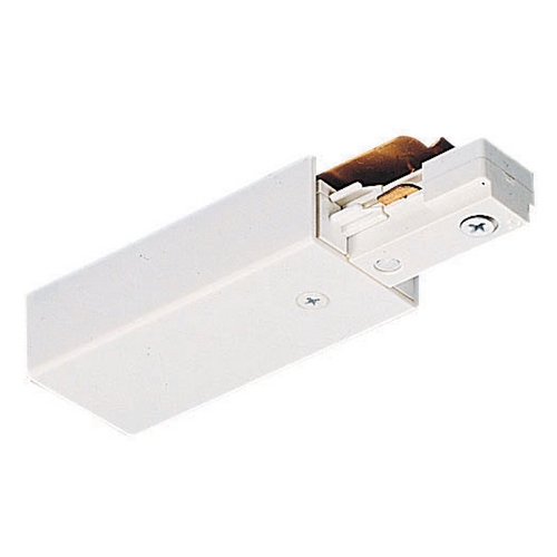 Juno Lighting Group Juno Lighting Trac-Master End Feed Connector 2-Circuit White TU38 WH