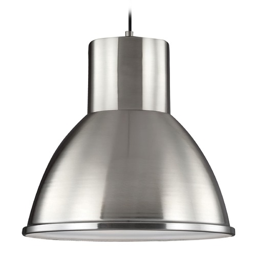 Generation Lighting Division Street 15-Inch Pendant in Brushed Nickel by Generation Lighting 6517401-962