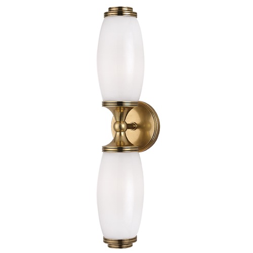 Hudson Valley Lighting Brooke 2-Light Wall Sconce in Aged Brass by Hudson Valley Lighting 1682-AGB