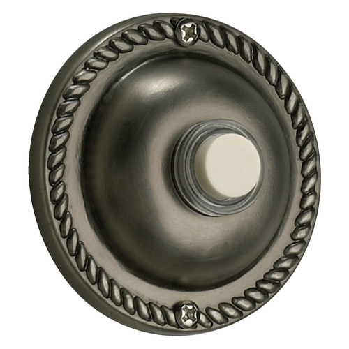 Quorum Lighting Antique Silver Doorbell Button by Quorum Lighting 7-305-92