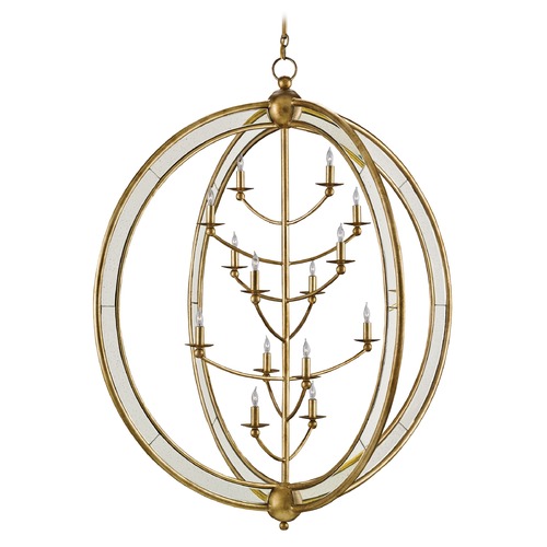 Currey and Company Lighting Aphrodite Orb Chandelier in Gold Granello by Currey & Co 9236