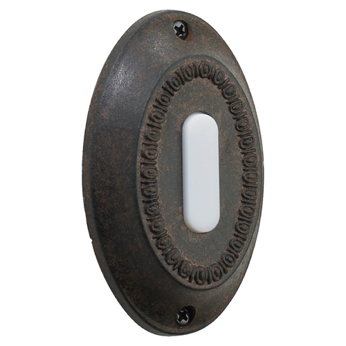 Quorum Lighting Oval Doorbell Button in Toasted Sienna by Quorum Lighting 7-307-44