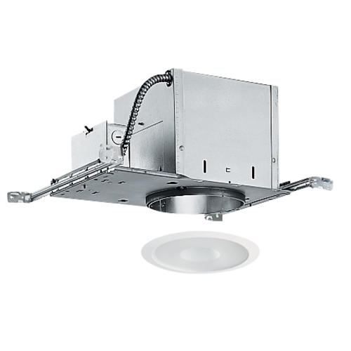 Juno Lighting Group 6-inch Recessed Lighting Kit with Frosted Shower Trim IC2/242-WH
