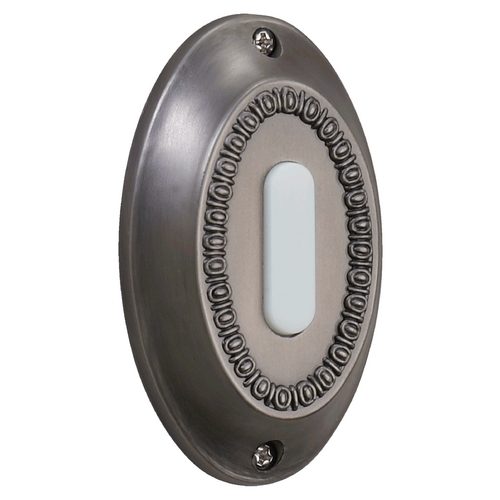 Quorum Lighting Antique Silver Doorbell Button by Quorum Lighting 7-307-92