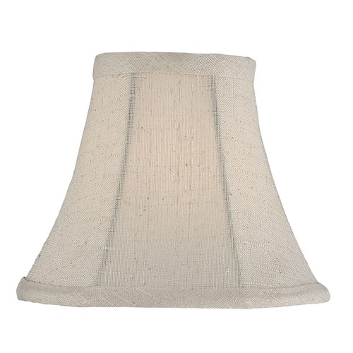 Lite Source Lighting Off White Bell Lamp Shade with Clip-On Assembly by Lite Source Lighting CH5230-6