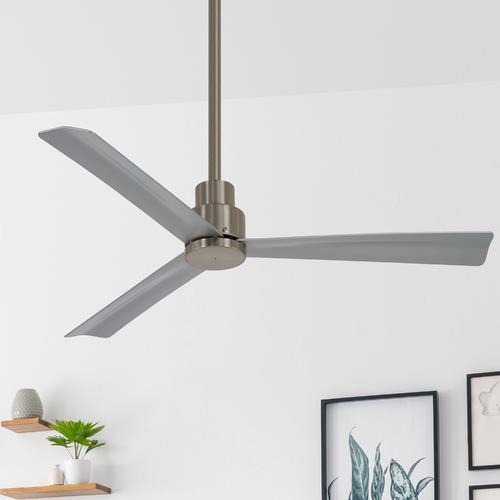 Minka Aire Simple 44-Inch Wet Location Fan in Brushed Nickel Wet by Minka Aire F786-BNW