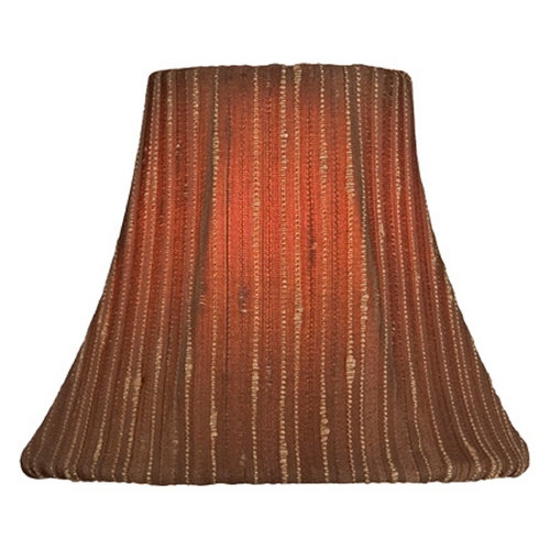 Lite Source Lighting Stripe Bell Lamp Shade with Clip-On Assembly by Lite Source Lighting CH5232-6
