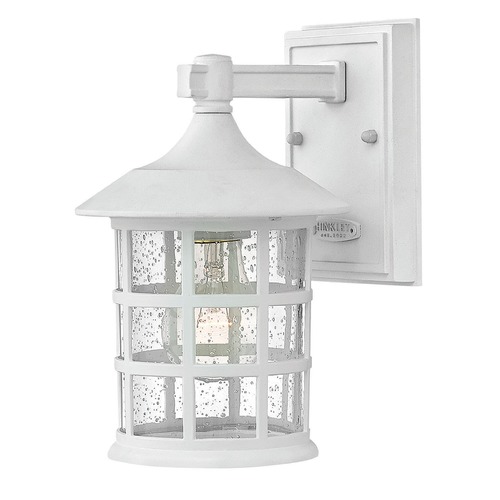 Hinkley Seeded Glass Outdoor Wall Light Classic White Hinkley 1800CW