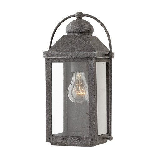 Hinkley Anchorage 13-Inch Aged Zinc Outdoor Wall Light by Hinkley Lighting 1850DZ