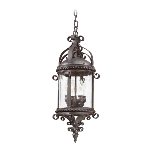 Troy Lighting Pamplona 25-Inch High Outdoor Hanging Light in Old Bronze by Troy Lighting FCD9124OBZ