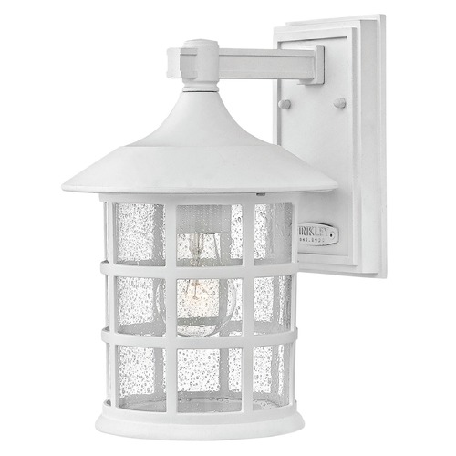 Hinkley Seeded Glass Outdoor Wall Light Classic White Hinkley 1804CW