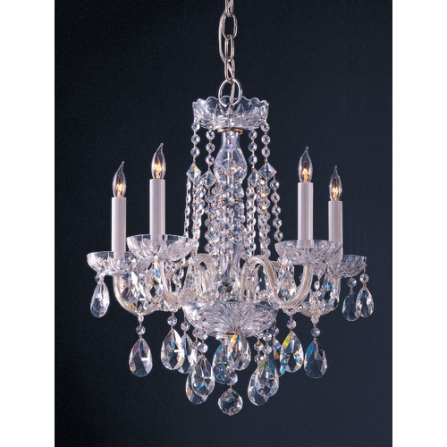 Crystorama Lighting Traditional Crystal Mini-Chandelier in Polished Chrome by Crystorama Lighting 1061-CH-CL-MWP