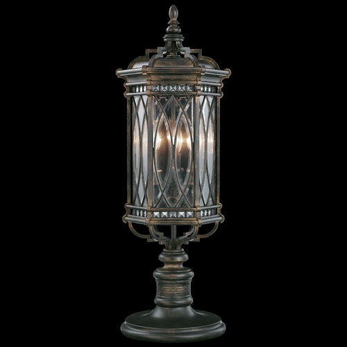 Fine Art Lamps Fine Art Lamps Warwickshire Dark Wrought Iron Patina Post Lighting 611283ST