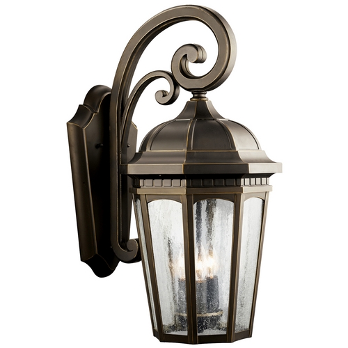 Kichler Lighting Courtyard 22.25-Inch Outdoor Wall Light in Rubbed Bronze by Kichler Lighting 9034RZ