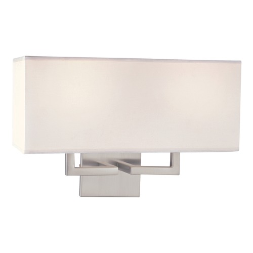 George Kovacs Lighting Double Wall Sconce in Brushed Nickel by George Kovacs P472-084