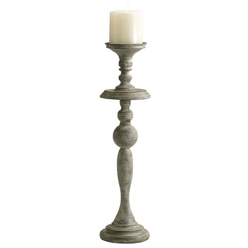 Cyan Design Bach Distressed Antiqued White Candle Holder by Cyan Design 04294