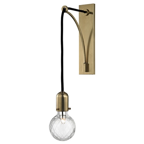 Hudson Valley Lighting Marlow Sconce in Aged Brass by Hudson Valley Lighting 1101-AGB