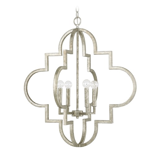 Capital Lighting Ellis 26-Inch Pendant in Antique Silver by Capital Lighting 4542AS