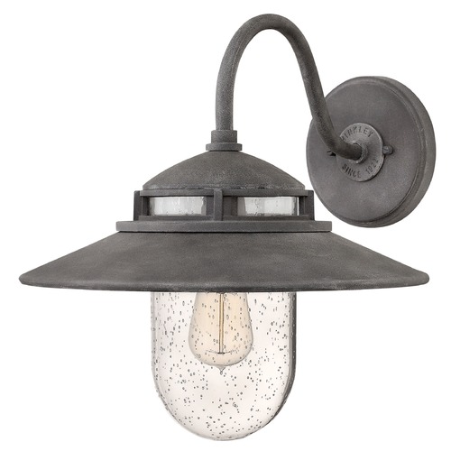 Hinkley Atwell 15.25-Inch Outdoor Wall Light in Aged Zinc by Hinkley Lighting 1114DZ