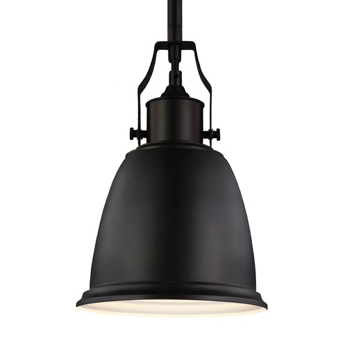 Generation Lighting Hobson Mini Pendant in Oil Rubbed Bronze by Generation Lighting P1357ORB