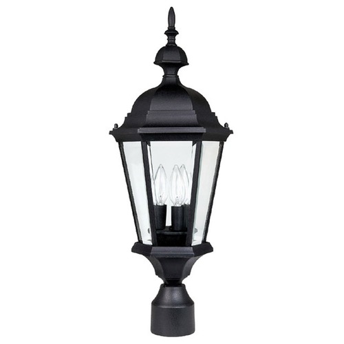 Capital Lighting Carriage House Outdoor Post Light in Black by Capital Lighting 9725BK