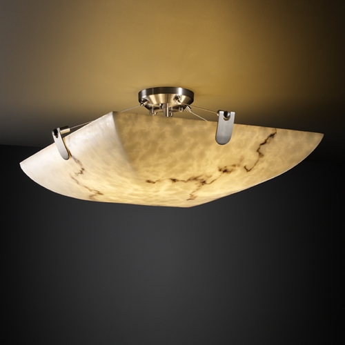 Justice Design Group Justice Design Group Lumenaria Collection Semi-Flushmount Light FAL-9612-25-NCKL