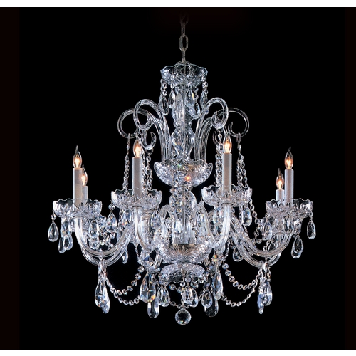 Crystorama Lighting Traditional Crystal Chandelier in Polished Chrome by Crystorama Lighting 5008-CH-CL-MWP