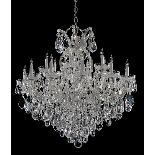 Crystorama Lighting Maria Theresa 2-Tier 19-Light Crystal Chandelier in Polished Chrome 4418-CH-CL-MWP