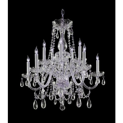 Crystorama Lighting Traditional Crystal Chandelier in Polished Brass by Crystorama Lighting 1130-CH-CL-MWP