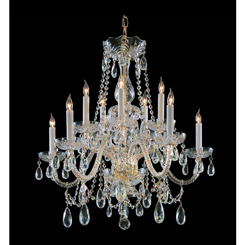 Crystorama Lighting Traditional Crystal Chandelier in Polished Brass by Crystorama Lighting 1130-PB-CL-MWP