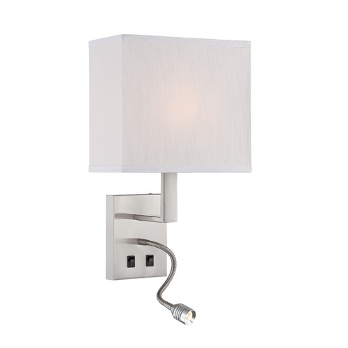Lite Source Lighting Columbo Polished Steel Wall Lamp by Lite Source Lighting LS-16979