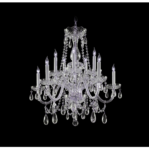 Crystorama Lighting Traditional Crystal Chandelier in Polished Chrome by Crystorama Lighting 1130-CH-CL-S