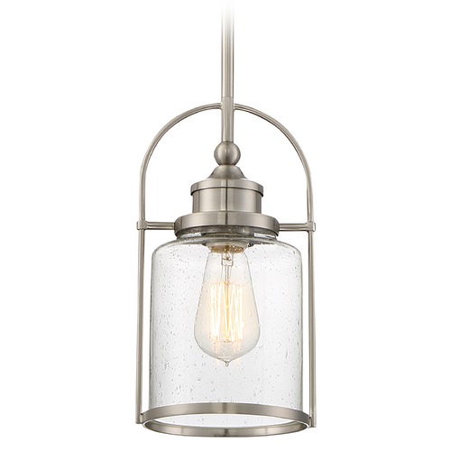 Quoizel Lighting Piccolo Pendant in Brushed Nickel by Quoizel Lighting QPP2781BN