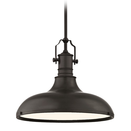 Design Classics Lighting Farmhouse Bronze Pendant Light 15.63-Inch Wide 1765-220 SH1777-220 R1777-220
