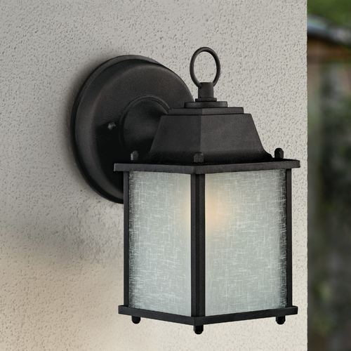 Design Classics Lighting 8-3/4-Inch Outdoor Wall Light 6045 BK