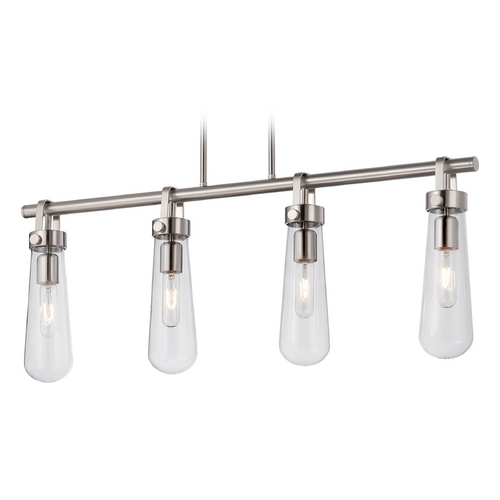 Nuvo Lighting Linear Light with Clear Glass in Brushed Nickel by Nuvo Lighting 60/5265
