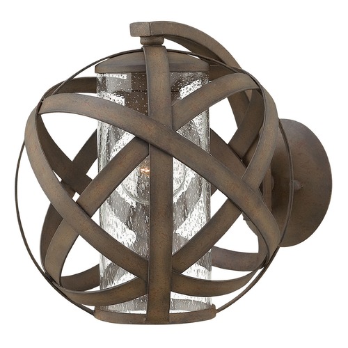 Hinkley Carson 10.50-Inch Outdoor Wall Light in Vintage Iron by Hinkley Lighting 29700VI