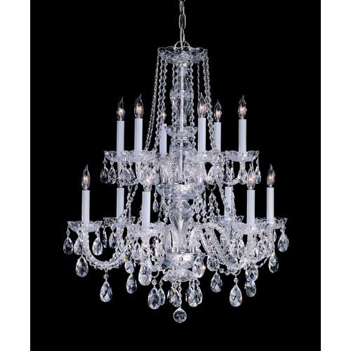 Crystorama Lighting Traditional Crystal Chandelier in Polished Brass by Crystorama Lighting 1137-PB-CL-MWP