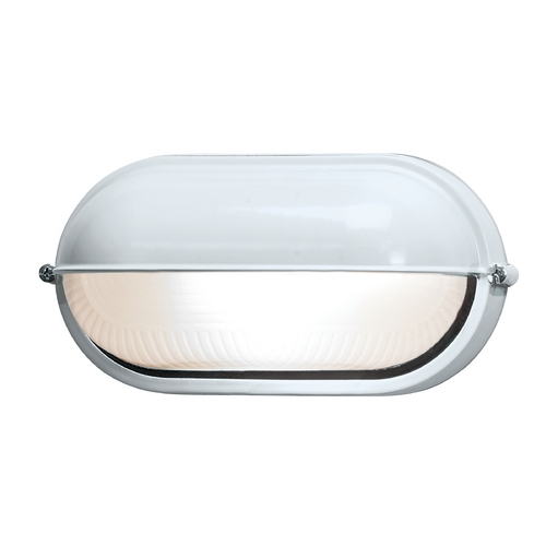 Access Lighting Outdoor Wall Light with White Glass in White Finish by Access Lighting 20291-WH/FST