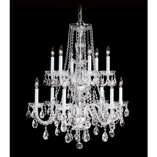 Crystorama Lighting Traditional Crystal Chandelier in Polished Chrome by Crystorama Lighting 1137-CH-CL-S