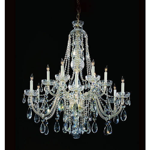 Crystorama Lighting Traditional Crystal Chandelier in Polished Chrome by Crystorama Lighting 1112-CH-CL-MWP