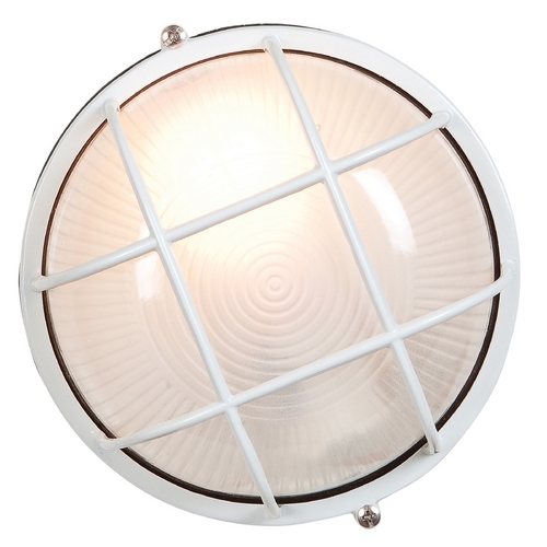 Access Lighting Outdoor Wall Light with White Glass in White Finish by Access Lighting 20296-WH/FST