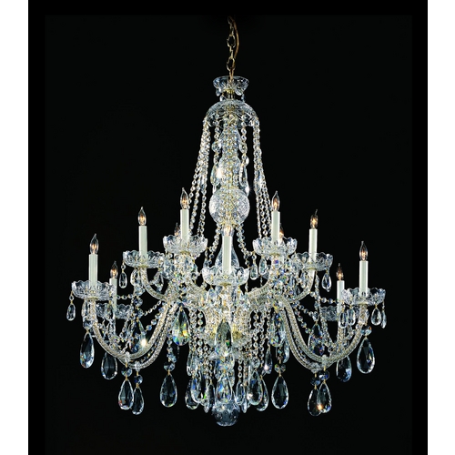 Crystorama Lighting Traditional Crystal Chandelier in Polished Chrome by Crystorama Lighting 1112-CH-CL-S