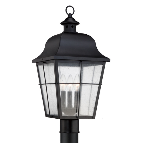 Quoizel Lighting Millhouse Post Light in Mystic Black by Quoizel Lighting MHE9010K